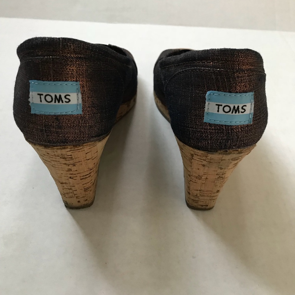 Toms Stella cork wedge peep toe - Picture 6 of 7